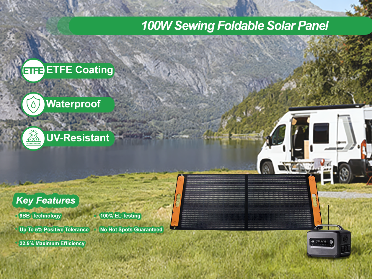100W Sewing Foldable Solar Panels